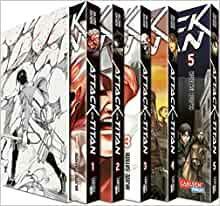 Attack on Titan, Bände 1-5 im Sammelschuber mit Extra by Hajime Isayama