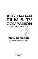 Australian Film &amp; TV Companion by Tony Harrison