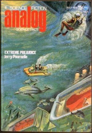 Analog Science Fiction and Fact, 1974 July by Bob Buckley, Ben Bova, P.J. Plauger, Roger Zelazny, George W. Harper, Jerry Pournelle, Rowland E. Burns, Stephen Robinett