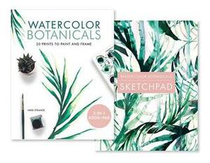 Watercolor Botanicals (2 Books in 1): 20 Prints to Paint and Frame by Nikki Strange