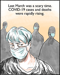 COMIC: For my job, I check death tolls from COVID. Why am I numb to the numbers? by Connie Hanzhang Jin