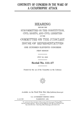 Continuity of Congress in the wake of a catastrophic attack by Committee on the Judiciary (house), United States Congress, United States House of Representatives