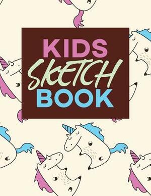 Sketchbook: (kawaii Cute White Unicorn Cartoon) by Frasier Cheng-Binns
