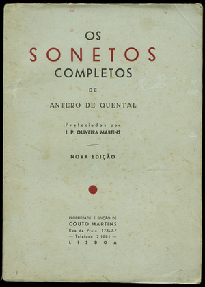 Os Sonetos Completos (Volume I) by António Sérgio, Antero de Quental