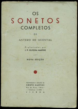 Os Sonetos Completos (Volume I) by Antero de Quental, António Sérgio