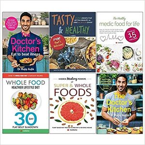 The Doctors Kitchen Eat to Beat Illness, Tasty and Healthy, Healthy Medic Food for Life, Whole Food Healthier Lifestyle Diet, Hidden Healing Powers, Doctors Kitchen 6 Books Collection Set by Rupy Aujla, CookNation