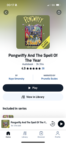 Pongwiffy and the Spell of the Year by Kaye Umansky