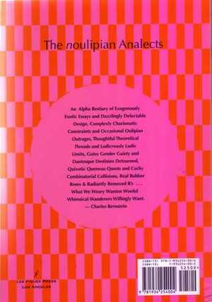 The noulipian Analects by Christine Wertheim, Matias Viegener
