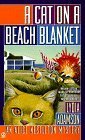 A Cat on a Beach Blanket by Lydia Adamson