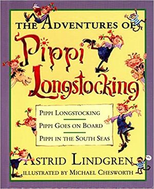 Pippi Langkous met al haar kleurige avonturen in één groot boek by Astrid Lindgren