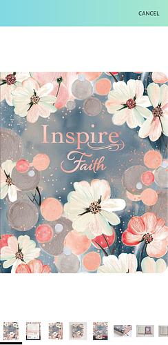 Inspire FAITH Bible NLT, Filament Enabled (LeatherLike, Watercolor Garden): The Bible for Coloring and Creative Journaling by Tyndale