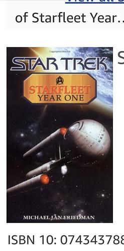 Starfleet Year One by Michael Jan Friedman