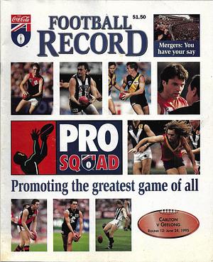 1995 Round 12 Footy Record Carlton vs. Geelong by 