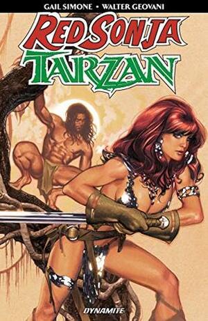 Red Sonja/Tarzan by Joseph Rybandt, Gail Simone, Walter Geovani
