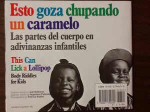 This Can Lick A Lollipop: Body Riddles For Kids = Esto Goza Chupando Un Caramelo:Las Partes Del Cuerpo En Adivinanzas Infantiles by Joel Rothman