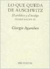 Lo que queda de Auschwitz by Giorgio Agamben