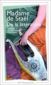 De la littérature by Madame de Staël