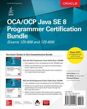 Oca/Ocp Java Se 8 Programmer Certification Bundle (Exams 1z0-808 and 1z0-809) [With CD (Audio)] by Elisabeth Robson, Bert Bates, Kathy Sierra