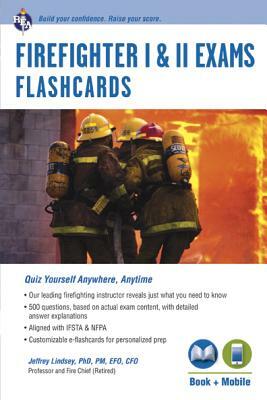 Firefighter I & II Exams Flashcard Book (Book + Online) by Jeffrey Lindsey