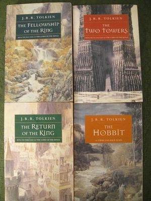 Lord of The Rings 4 volume Set by J. R. R. Tolkien: The Fellowship of the Ring; The Two Towers; The Return of the King; The Hobbit by J.R.R. Tolkien, J.R.R. Tolkien