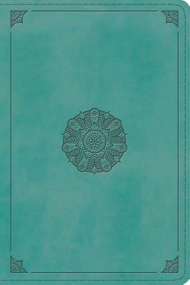 ESV Study Bible, Personal Size (Trutone, Turquoise, Emblem Design) by 