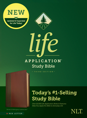 NLT Life Application Study Bible, Third Edition (Red Letter, Leatherlike, Brown/Tan) by 