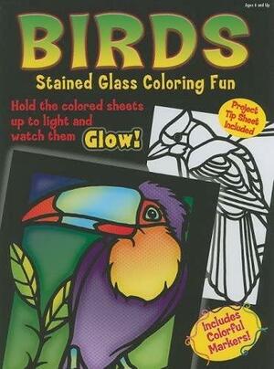 Birds Stained Glass Coloring Fun by Dover