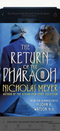 Return of the pharaoh: From the Reminiscences John H. Watson, M.D by Nicholas Meyer