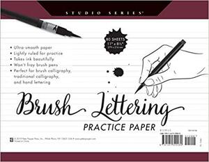 Brush Lettering Practice Pad by Inc Peter Pauper Press