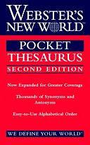 Webster's New World Pocket Thesaurus, Second Edition by Charlton Laird