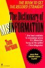 Dictionary of Misinformation by Tom Burnam