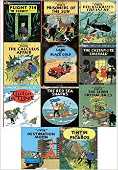 The Adventure of Tin Tin Series 1 (9 Books Collection Set : Calculus Affair, Castafiore Emerald, Rackham Treasure...) Books for Childrens by Hergé