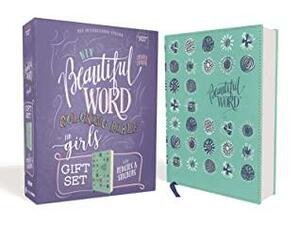NIV, Beautiful Word Coloring Bible for Girls Pencil/Sticker Gift Set, Updated, Leathersoft over Board, Teal, Comfort Print: 600+ Verses to Color by The Zondervan Corporation