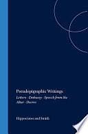 Pseudepigraphic Writings by HipÚcrates, Wesley D. Smith