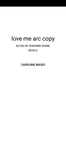 Love Me by Caroline Masci