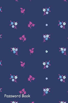 Password Book: Include Alphabetical Index with Seamless Floral Small Flowers by 