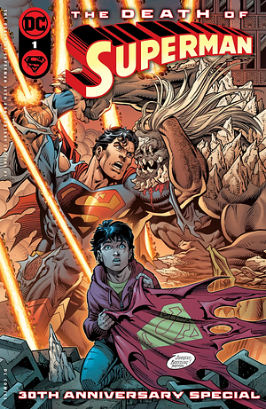 The Death of Superman 30th Anniversary Special #1 by Jackson Butch Guice, Carmine Di Giandomenico, Roger Stern, Brett Breeding, Gabriel Rodríguez, Cully Hamner, Bill Sienkiewicz, Clay Mann, Lee Weeks, Jon Bogdanove, Jamal Campbell, Dan Jurgens, Jerry Ordway, Walt Simonson, Doug Hazlewood, Brad Anderson, Fábio Moon, Louise Simonson, Tom Grummett