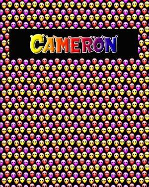 120 Page Handwriting Practice Book with Colorful Alien Cover Cameron: Primary Grades Handwriting Book by Sheldon Franks