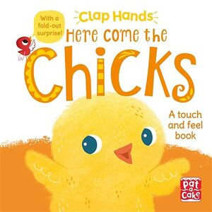 Clap Hands: Here Come the Chicks: A touch-and-feel book with a fold-out surprise by Pat-a-Cake