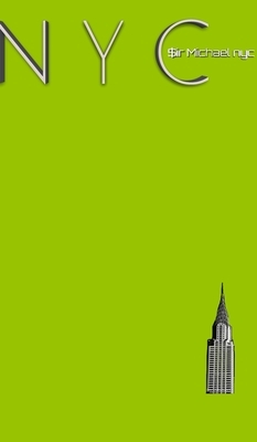 NYC Chrysler building chartruce grid style page notepad Michael Limited edition by Michael Huhn