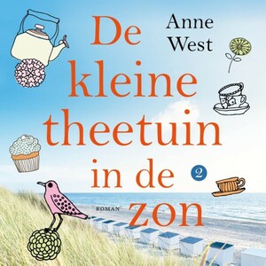 De kleine theetuin in de zon by Anne West