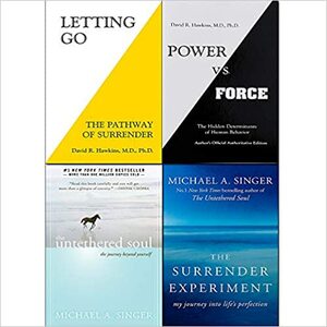 Power vs Force, Letting Go, Surrender Experiment, Untethered Soul 4 Books Collection Set by David R. Hawkins, Michael A. Singer