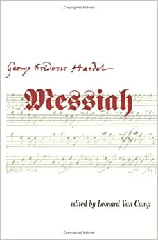 Messiah Sheet Music Book by Georg Friedrich Händel
