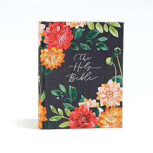 CSB Notetaking Bible, Hosanna Revival Edition, Dahlias Cloth Over Board, Black Letter, Single-Column, Journaling Space, Reading Plan, Easy-to-Read Bible Serif Type by CSB Bibles, Hosanna Revival, Hosanna Revival