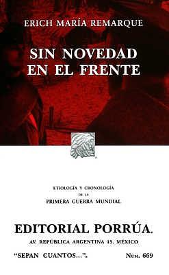 Sin novedad en el frente by Erich Maria Remarque