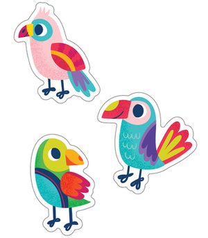 One World Parrots Cut-Outs by 