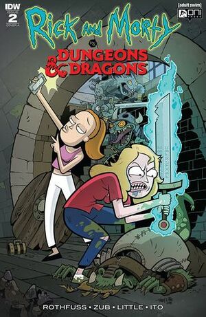 Rick and Morty vs. Dungeons & Dragons #2 by Patrick Rothfuss, Troy Little, Jim Zub