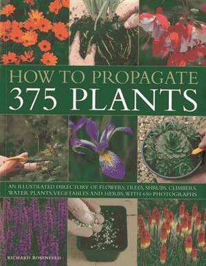 How to Propagate 375 Plants: An Illustrated Directory of Flowers, Trees, Shrubs, Climbers, Water Plants, Vegetables and Herbs, with 650 Photographs by Richard Rosenfeld