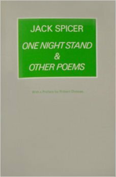 One Night Stand & Other Poems by Jack Spicer, Donald M. Allen