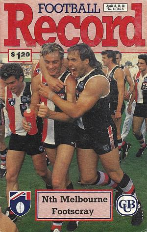 1992 Round 5 Footy Record North Melbourne vs. Footscray by 